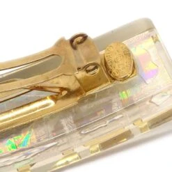 AMORE Vintage CHANEL 1997 Clear Rainbow Lucite Hair Clip Barrette 91496 -Best Jewelry Store 20210604 91496 s 04 8778995f 9e3c 4379 8111 60d24d28163f