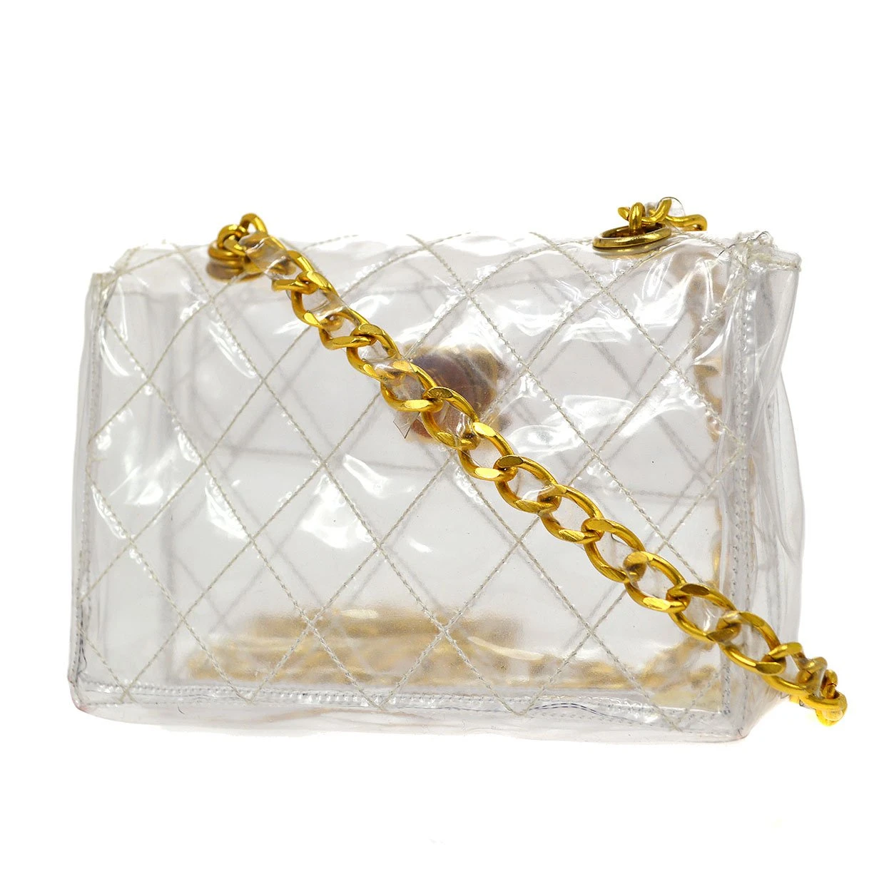 AMORE Vintage CHANEL 1986-1988 Vinyl Straight Flap Micro 61487 17 AMORE Vintage CHANEL 1986-1988 Vinyl Straight Flap Micro 61487 - Image 15