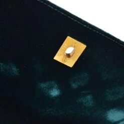 AMORE Vintage CHANEL 1997-1999 Green Velvet Flap Shoulder Bag 61608 -Best Jewelry Store 20210617 61608 s 10