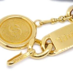 AMORE Vintage CHANEL★ Medallion Charm Gold Chain Belt Red Small Good 71643 -Best Jewelry Store 20210712 71643 s 02 1f784276 4973 4b6d 8c84 e25c379f4b05