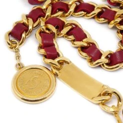 AMORE Vintage CHANEL★ Medallion Charm Gold Chain Belt Red Small Good 71643 -Best Jewelry Store 20210712 71643 s 03 507977aa 8046 4ac7 bf7d 808ab84bd264