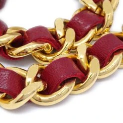 AMORE Vintage CHANEL★ Medallion Charm Gold Chain Belt Red Small Good 71643 -Best Jewelry Store 20210712 71643 s 04