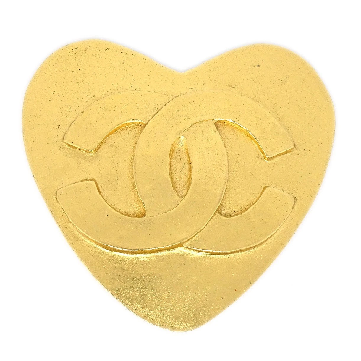 AMORE Vintage CHANEL Heart Brooch Gold 95P 83908 7 AMORE Vintage CHANEL Heart Brooch Gold 95P 83908 - Image 5