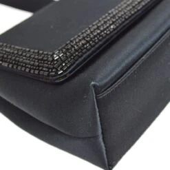 AMORE Vintage CHANEL 1998 Black Satin Beaded Trimmed Flap Bag 21211 25 AMORE Vintage CHANEL 1998 Black Satin Beaded Trimmed Flap Bag 21211 -Best Jewelry Store 20211117 21211 s 03