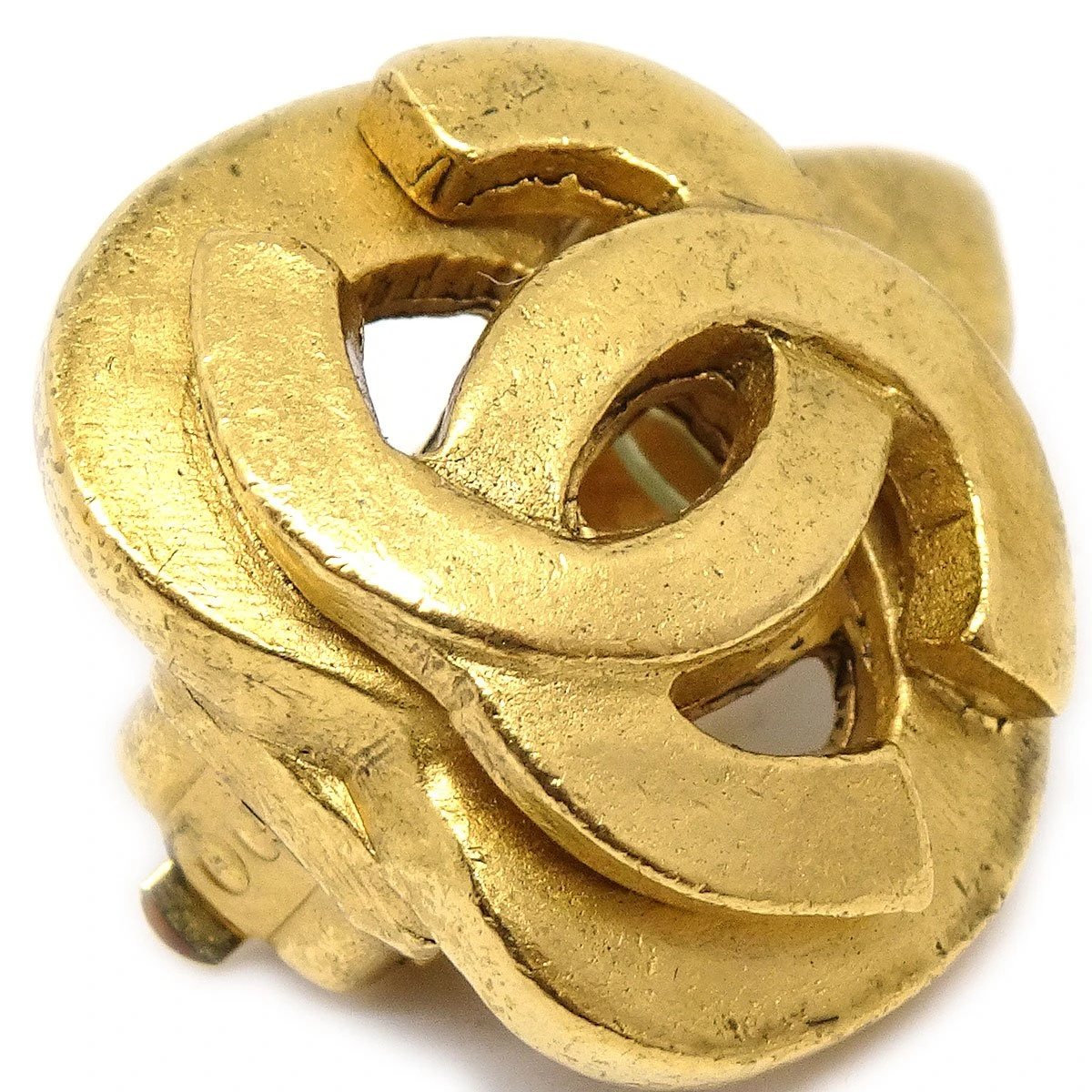 AMORE Vintage CHANEL 1997 Heart Earrings Gold Small 03494 4 AMORE Vintage CHANEL 1997 Heart Earrings Gold Small 03494 - Image 2