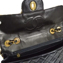 AMORE Vintage CHANEL * 1994-1996 Chain Around Classic Flap Maxi Black Patent Leather 21661 -Best Jewelry Store 20211222 21661 s 07