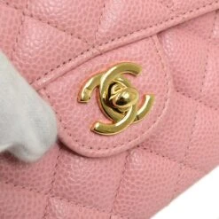 AMORE Vintage CHANEL * 2004-2005 Classic Square Flap 17 Pink Caviar 51542 -Best Jewelry Store 20211222 51542 s 04