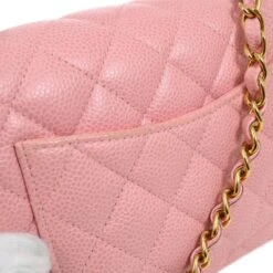AMORE Vintage CHANEL * 2004-2005 Classic Square Flap 17 Pink Caviar 51542 -Best Jewelry Store 20211222 51542 s 05