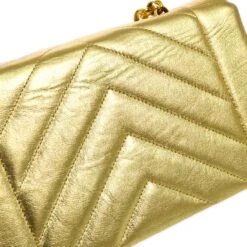 AMORE Vintage CHANEL 1991-1994 Gold Lambskin Chevron Faux Pearl CC Flap Bag 21672 -Best Jewelry Store 20211229 21672 s 05 fc85faa5 d024 44de aec0 00c8d3032f8d