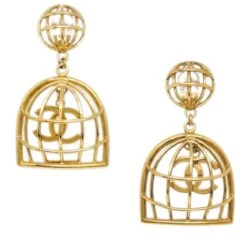 AMORE Vintage CHANEL 1994 Birdcage Earrings Gold 29 22022 -Best Jewelry Store 20220124 22022 01 12e9a421 31a5 46dc 8759 f66d9c47fa84