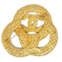 AMORE Vintage CHANEL 1994 Woven Brooch Pin Gold 52032 -Best Jewelry Store 20220203 52032 02 a2b81453 6a83 4aae b969 dee464523a69