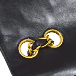 AMORE Vintage CHANEL 1991-1994 Black Lambskin Chevron Letter Flap Small 52099 -Best Jewelry Store 20220225 52099 s 10