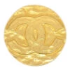 AMORE Vintage CHANEL 1994 Medallion Brooch Pin Gold 01174