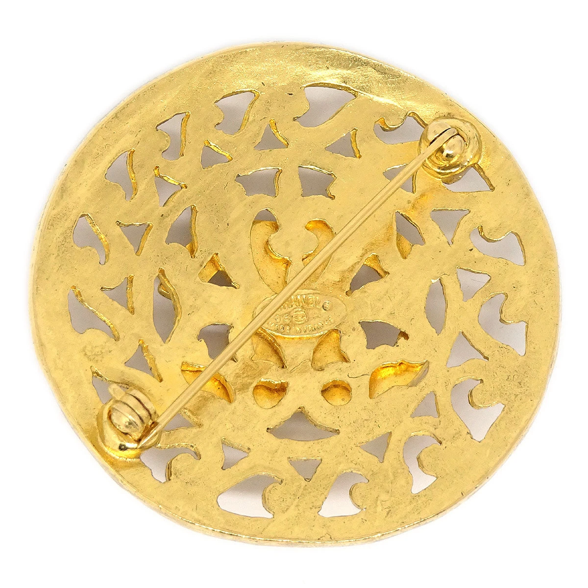 AMORE Vintage CHANEL Medallion Brooch Pin Gold 95A 13131 4 AMORE Vintage CHANEL Medallion Brooch Pin Gold 95A 13131 - Image 2