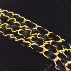 AMORE Vintage CHANEL * 1990s Black Velvet Chevron Classic Flap Maxi 53453 -Best Jewelry Store 20220323 53453 s 05