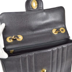 AMORE Vintage CHANEL 1991-1994 Vertical Classic Flap Jumbo Black Caviar 14120 -Best Jewelry Store 20220415 14120 s 07