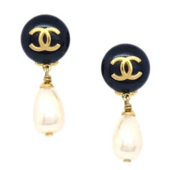 AMORE Vintage CHANEL Imitation Pearl Earrings Black 97A 14421 -Best Jewelry Store 20220428 14421 01 91c89339 e204 407f 8b2c 370d723a1fb2