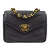 AMORE Vintage CHANEL 1994-1996 Chevron Letter Flap Mini Black Caviar 63355 1 AMORE Vintage CHANEL 1994-1996 Chevron Letter Flap Mini Black Caviar 63355 -Best Jewelry Store 20220516 63355 01