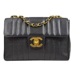 AMORE Vintage CHANEL 1994-1996 Black Caviar Vertical Classic Flap Jumbo 73576 -Best Jewelry Store 20220601 73576 01 4ef71d18 c404 437e 8e7a b8d5d54ded55