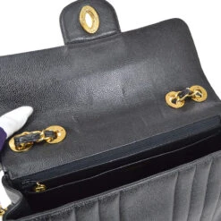 AMORE Vintage CHANEL 1994-1996 Black Caviar Vertical Classic Flap Jumbo 73576 -Best Jewelry Store 20220601 73576 07