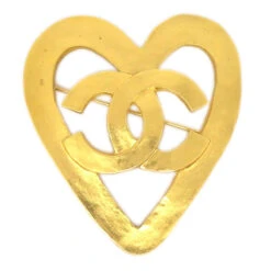 AMORE Vintage CHANEL Heart Brooch Pin Gold 95P 94206 14 AMORE Vintage CHANEL Heart Brooch Pin Gold 95P 94206 -Best Jewelry Store 20220620 94206 01 15b10ca6 3f38 4848 9778 da6e18d8e283