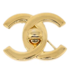 AMORE Vintage CHANEL 1996 CC Turnlock Brooch Medium 85065