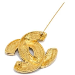 AMORE Vintage CHANEL Quilted CC Brooch Pin Gold 1153 94722 -Best Jewelry Store 20220707 94722 03