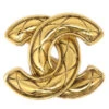 AMORE Vintage CHANEL Quilted Brooch Pin Gold 1153 94725 -Best Jewelry Store 20220711 94725 01