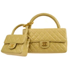 AMORE Vintage CHANEL 1994 Classic Flap Handbag Set Beige Lambskin 94751 33 AMORE Vintage CHANEL 1994 Classic Flap Handbag Set Beige Lambskin 94751 -Best Jewelry Store 20220711 94751 01 67891935 b2e7 4317 b84c 1857f55d048e