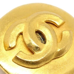 AMORE Vintage CHANEL 1996 Button Earrings Clip-On Gold Medium 64476 -Best Jewelry Store 20220715 64476 02