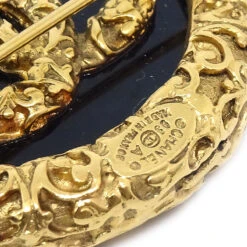 AMORE Vintage CHANEL 1993 Brooch Pin Gold Black 64502 -Best Jewelry Store 20220715 64502 04 609f8ca6 ef01 4a74 a7d6 370eaa5a39e4