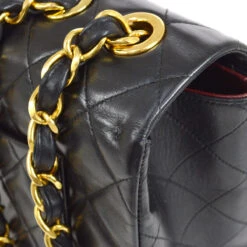 AMORE Vintage CHANEL 1994-1996 Black Lambskin Classic Flap Maxi 64429 -Best Jewelry Store 20220721 64429 06