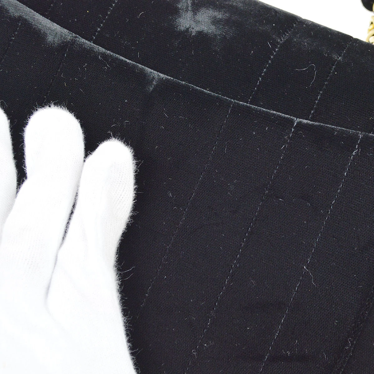 AMORE Vintage CHANEL 1994-1996 Vertical Stitch Classic Flap Jumbo Black Velvet A41370i 18 AMORE Vintage CHANEL 1994-1996 Vertical Stitch Classic Flap Jumbo Black Velvet A41370i - Image 16