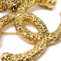 AMORE Vintage CHANEL 1993 Florentine Filigree Tassel Brooch Medium 86124 -Best Jewelry Store 20220908 86124 03