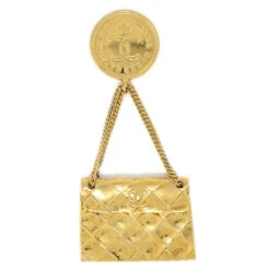AMORE Vintage CHANEL Quilted Bag Brooch Pin Gold 95798 -Best Jewelry Store 20220912 95798 01 b76c7046 380c 4696 8e21 4041585ad0b7