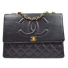 AMORE Vintage CHANEL 1991-1994 CC Flap Maxi Black Lambskin 65023