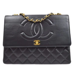 AMORE Vintage CHANEL 1991-1994 CC Flap Maxi Black Lambskin 65023