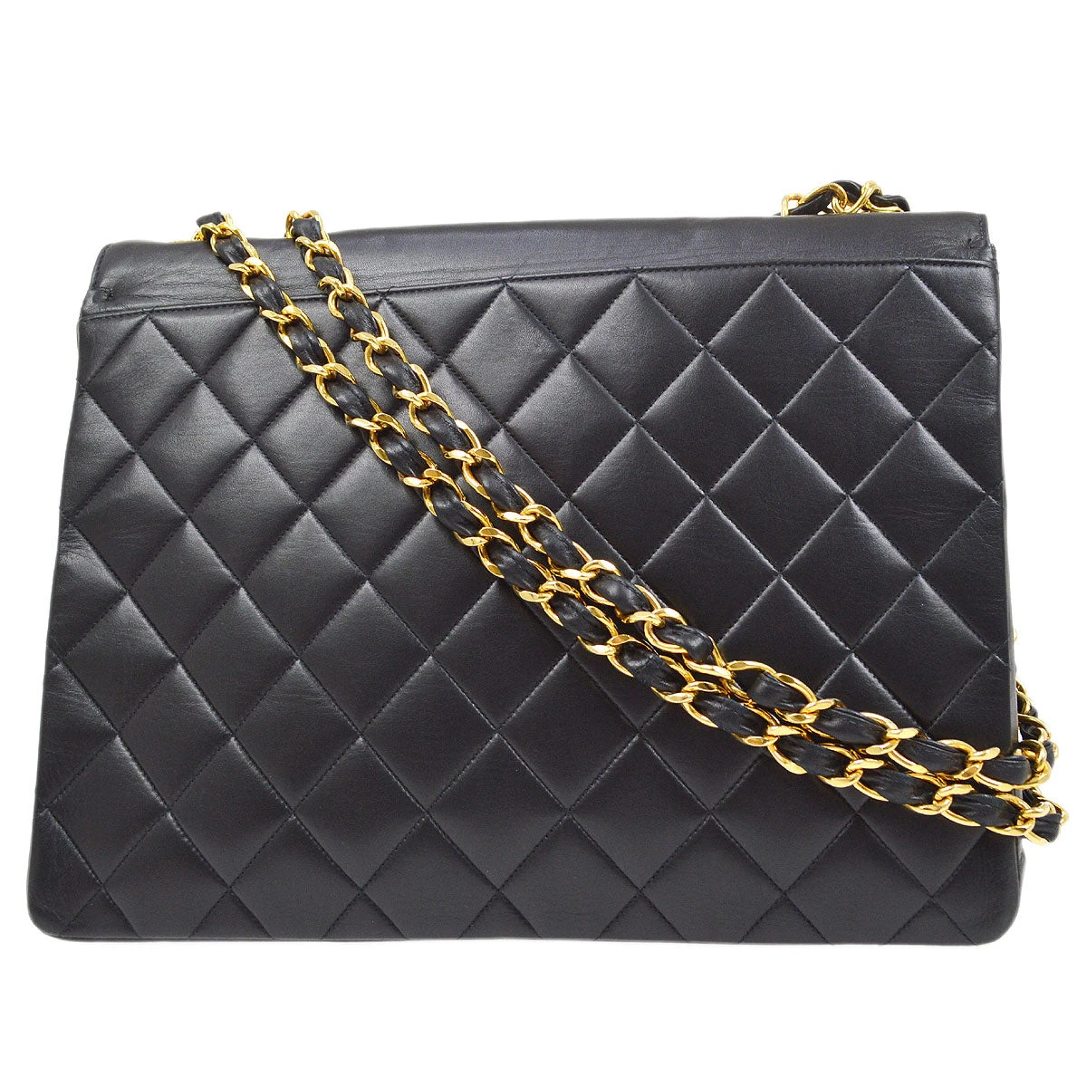 AMORE Vintage CHANEL 1991-1994 CC Flap Maxi Black Lambskin 65023 4 AMORE Vintage CHANEL 1991-1994 CC Flap Maxi Black Lambskin 65023 - Image 2