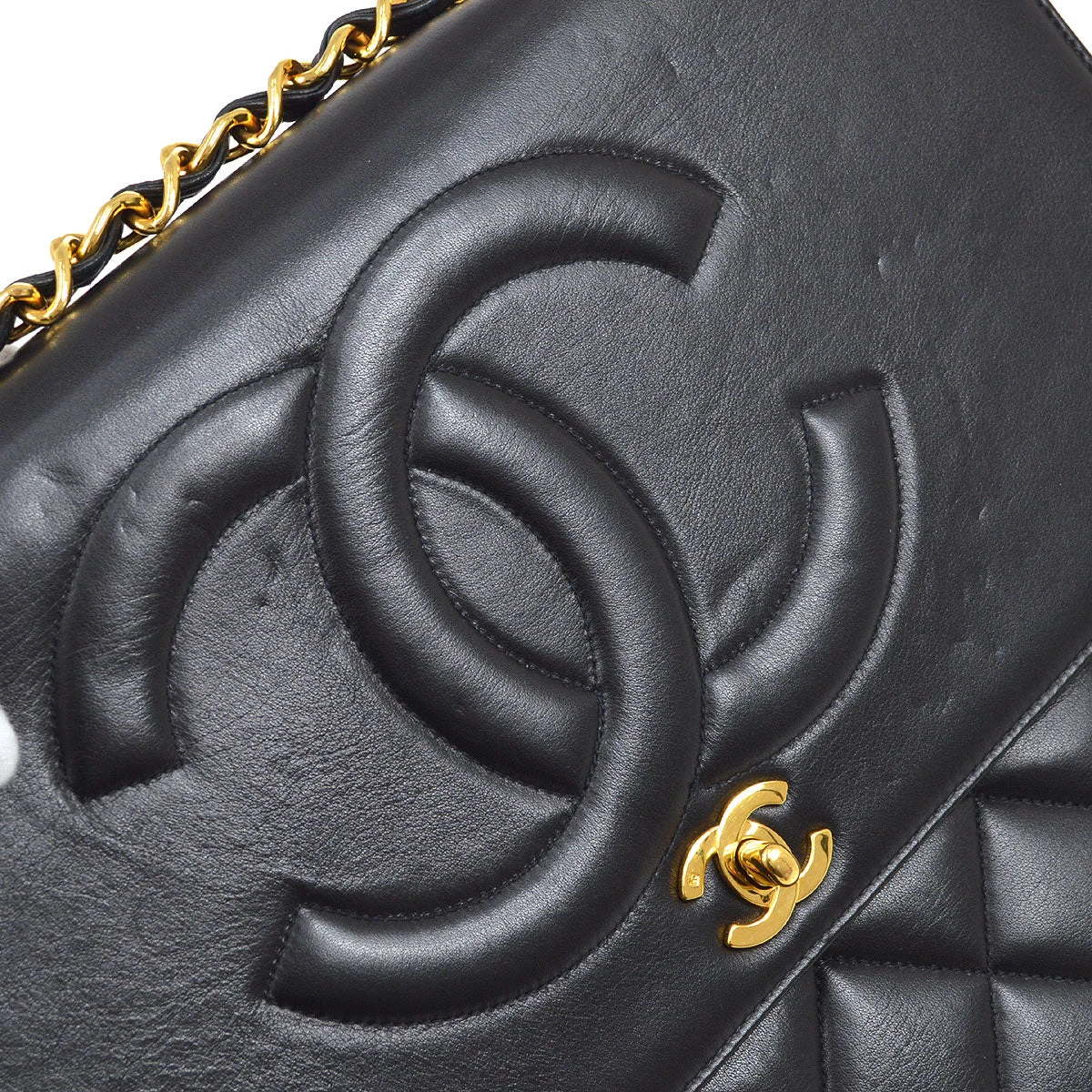 AMORE Vintage CHANEL 1991-1994 CC Flap Maxi Black Lambskin 65023 5 AMORE Vintage CHANEL 1991-1994 CC Flap Maxi Black Lambskin 65023 - Image 3
