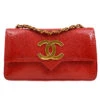 AMORE Vintage CHANEL 1986-1988 Big CC Pointed Flap Mini Red Lizard 45000