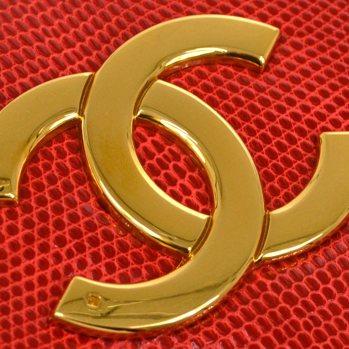 AMORE Vintage CHANEL 1986-1988 Big CC Pointed Flap Mini Red Lizard 45000 6 AMORE Vintage CHANEL 1986-1988 Big CC Pointed Flap Mini Red Lizard 45000 - Image 4