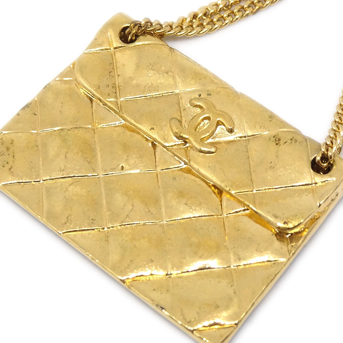 AMORE Vintage CHANEL Quilted Bag Brooch Pin Gold 15815 8 AMORE Vintage CHANEL Quilted Bag Brooch Pin Gold 15815 - Image 6