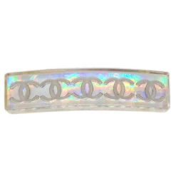 AMORE Vintage CHANEL 1997 Clear Rainbow Lucite Hair Clip Barrette 15817 -Best Jewelry Store 20221121 15817 01 7af864e5 acfd 4bae b956 a143f38ededc