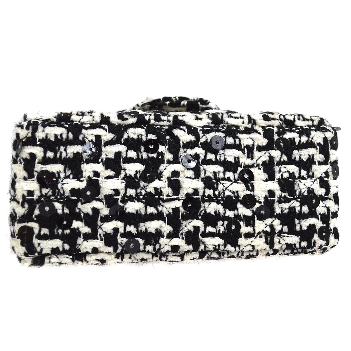 AMORE Vintage CHANEL * 1991-1994 Classic Flap Handbag Micro Tweed 24812 5 AMORE Vintage CHANEL * 1991-1994 Classic Flap Handbag Micro Tweed 24812 - Image 3