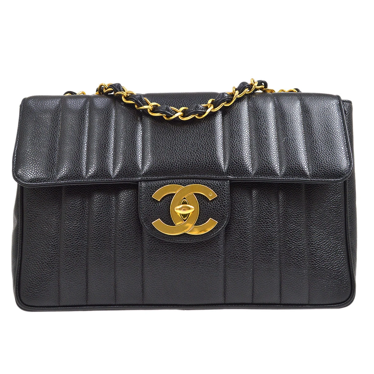 AMORE Vintage CHANEL 1991-1994 Jumbo Vertical Classic Flap 55079 3 AMORE Vintage CHANEL 1991-1994 Jumbo Vertical Classic Flap 55079