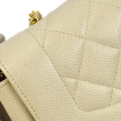 AMORE Vintage CHANEL * 1996-1997 Tall Diana Flap Medium Ivory Caviar 46406 -Best Jewelry Store 20221219 46406 06
