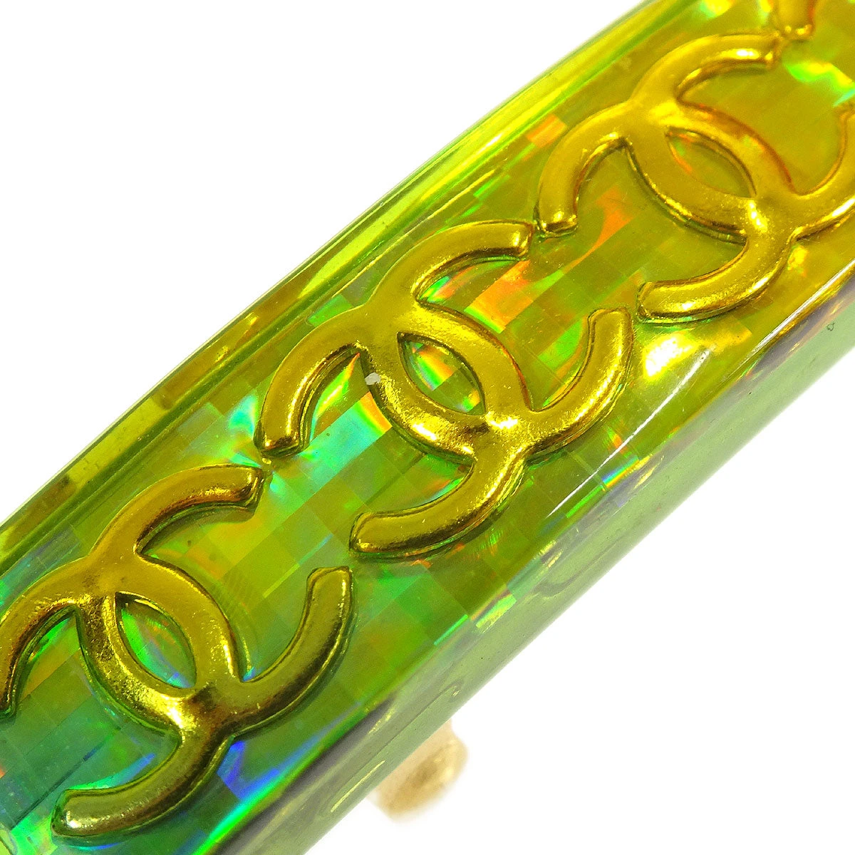 AMORE Vintage CHANEL 1997 Rainbow Lucite Hair Clip Barrette 46476 5 AMORE Vintage CHANEL 1997 Rainbow Lucite Hair Clip Barrette 46476 - Image 3