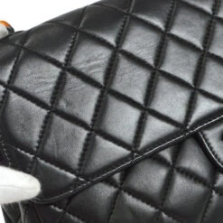 AMORE Vintage CHANEL 1996-1997 Classic Flap Jumbo Black Lambskin 46427 26 AMORE Vintage CHANEL 1996-1997 Classic Flap Jumbo Black Lambskin 46427 -Best Jewelry Store 20230110 46427 05