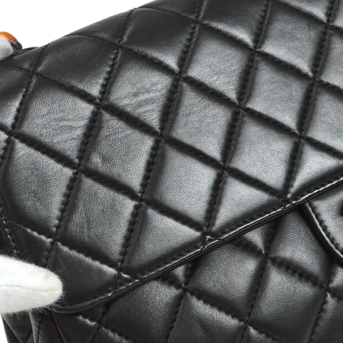 AMORE Vintage CHANEL 1996-1997 Classic Flap Jumbo Black Lambskin 46427 17 AMORE Vintage CHANEL 1996-1997 Classic Flap Jumbo Black Lambskin 46427 - Image 15