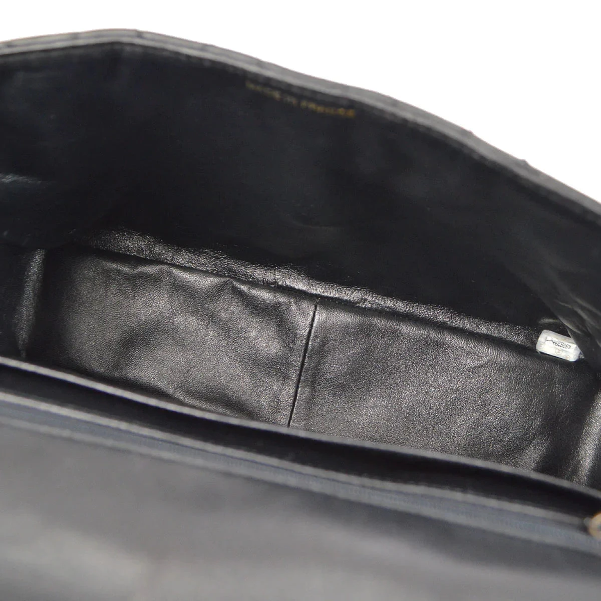 AMORE Vintage CHANEL 1996-1997 Classic Flap Jumbo Black Lambskin 46427 11 AMORE Vintage CHANEL 1996-1997 Classic Flap Jumbo Black Lambskin 46427 - Image 9